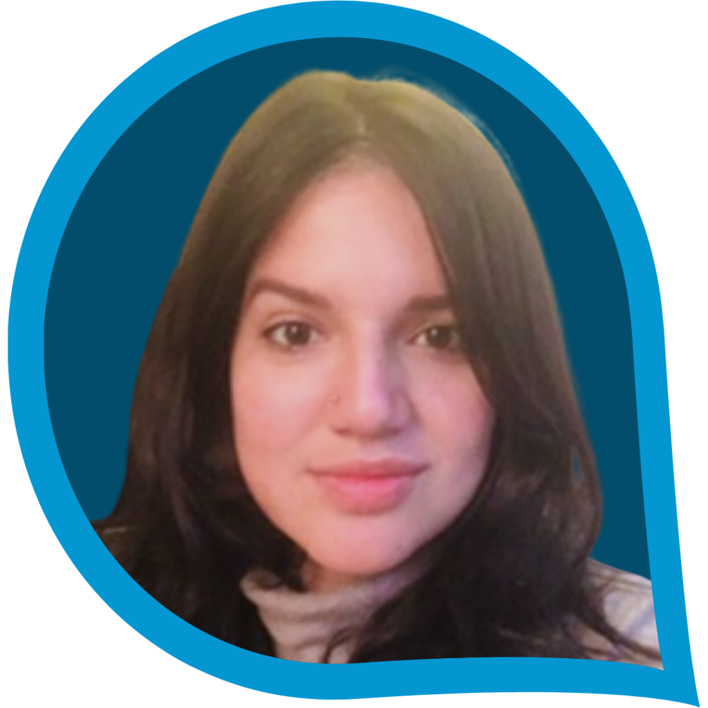 A headshot of Julieta Moyano