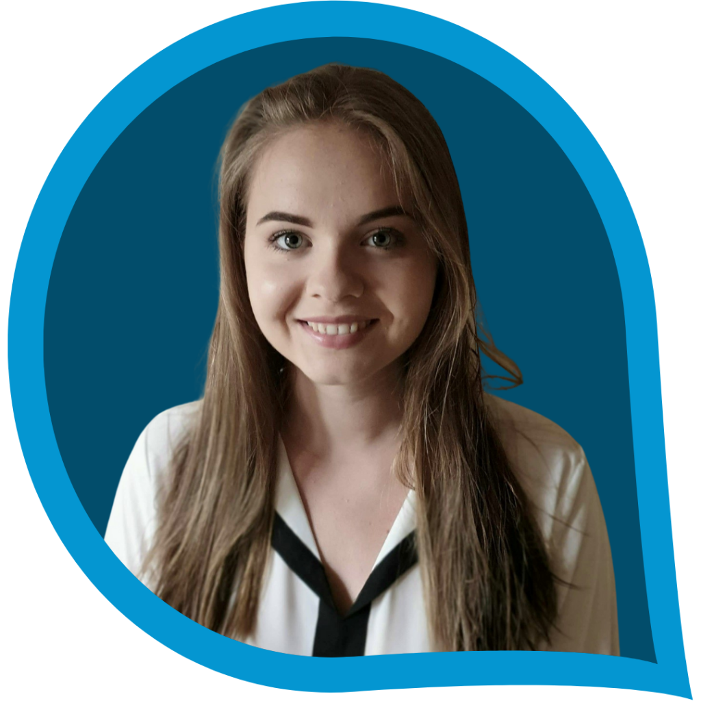 A headshot of Michaela French